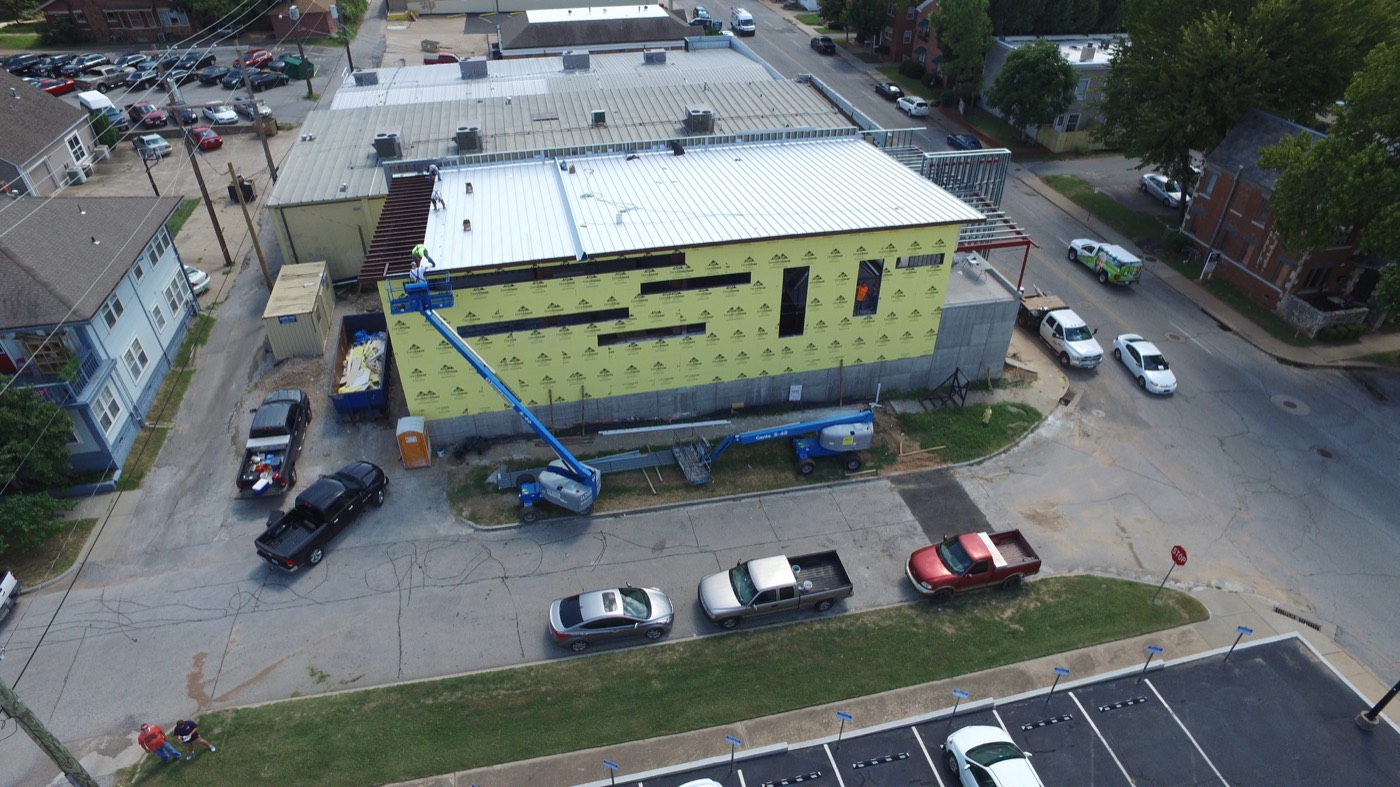New standing seam roof at 16th and Boston